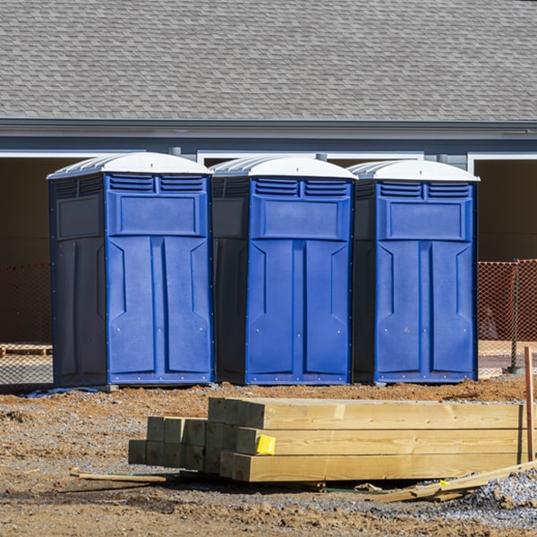 are there any restrictions on what items can be disposed of in the porta potties in Rye